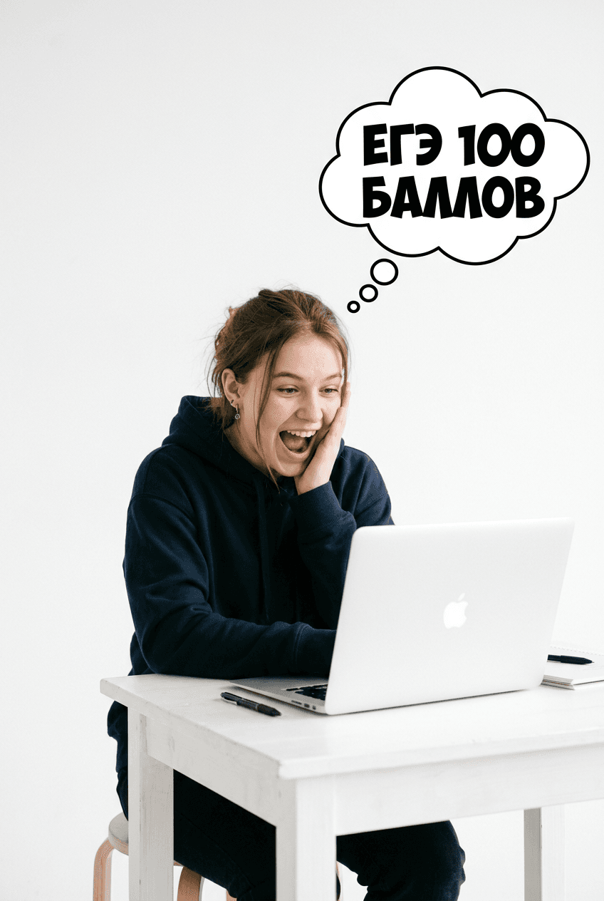 Школьница, обучающаяся онлайн