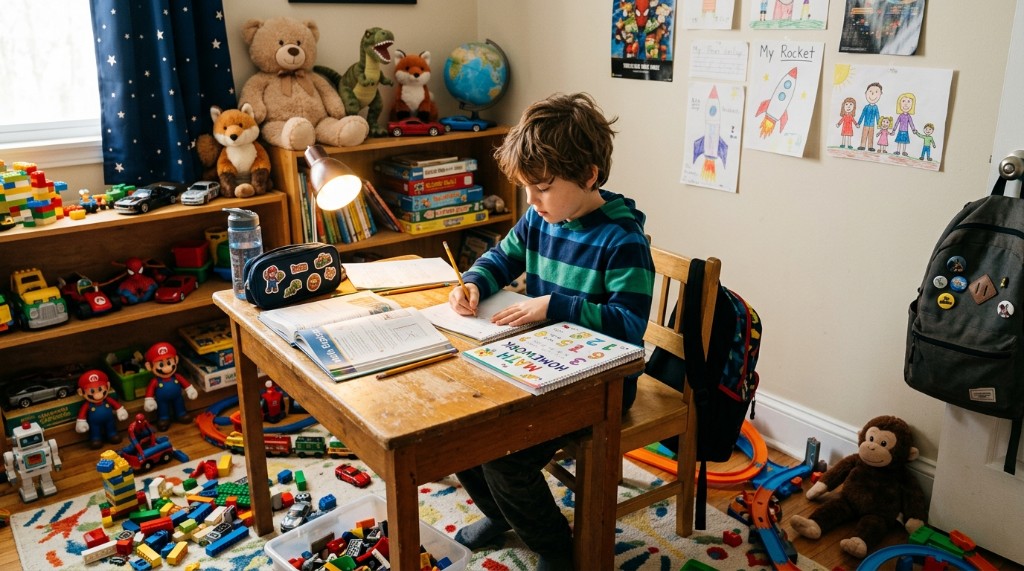 Как научить ребёнка сидеть на онлайн-уроке: практи